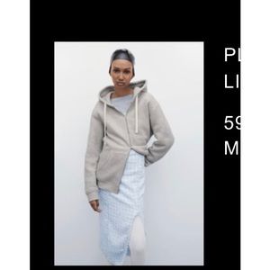 Zara Plaid Midi Skirt